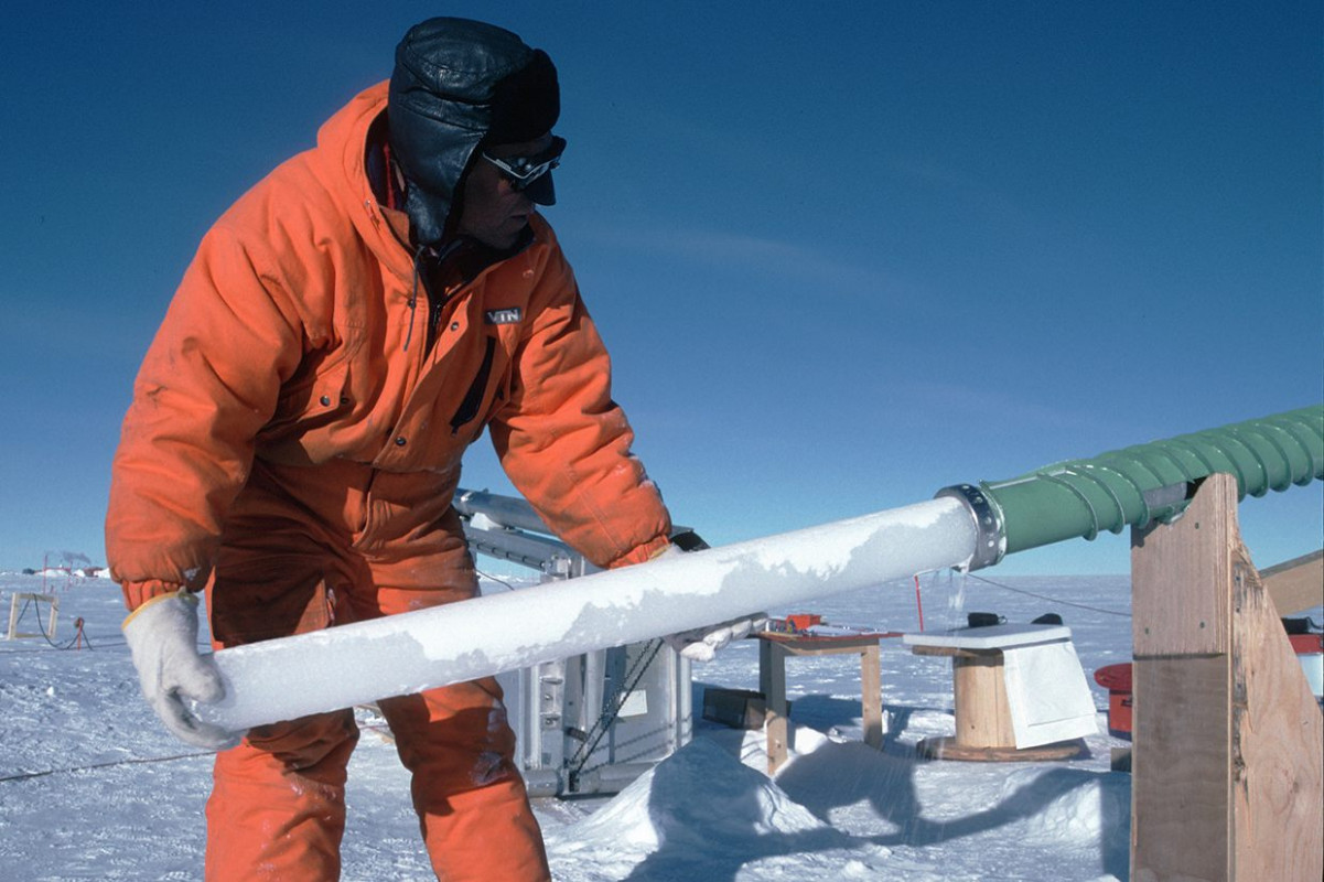Ice Cores; Image British Antarctic Survey
