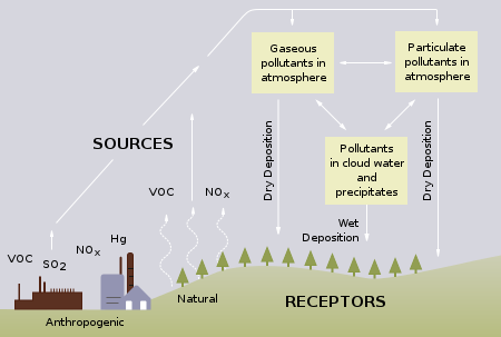 Reason for acid rain; Image Wikipedia