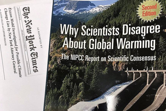 Climate denial books sent to schools; Image momscleanairforce.org