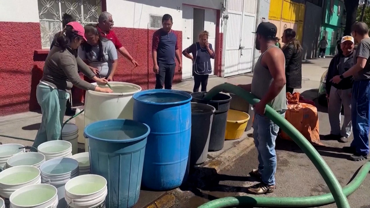 Water shortage in Mexico City; Image Weather Channel