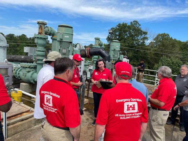 Army Corps of Engineers analyzing the water supply; Image Wikipedia