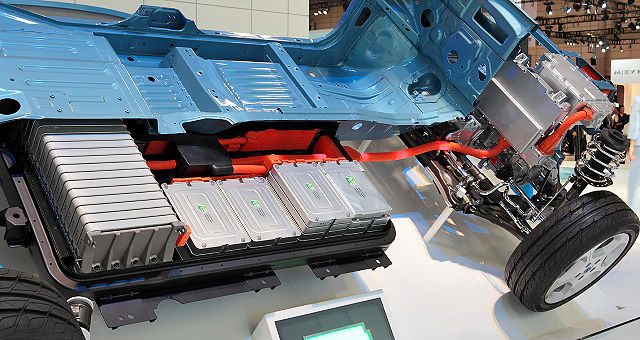 Nissan EV car battery; Image Wikipedia