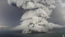 Scientists Study Volcano On Tonga